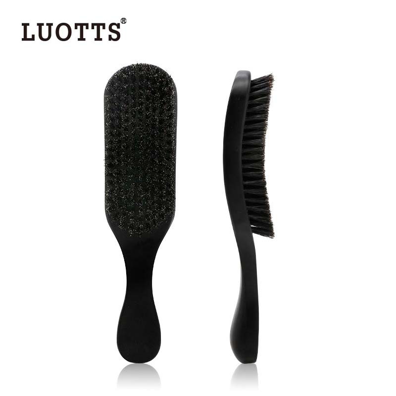 De cerdas de haya grande curvado peine de madera maciza onda cepillo de limpieza peine del pelo peine de peinado cuidado de la barba peine de madera