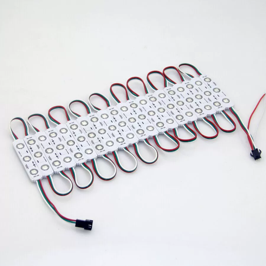 Производитель LED-модулей 5050, 3 световых модуля RGB полноцветный модуль инжекционного формования, светящиеся символы WS2811