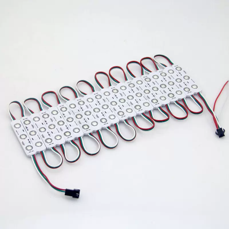 Производитель LED-модулей 5050, 3 световых модуля RGB полноцветный модуль инжекционного формования, светящиеся символы WS2811