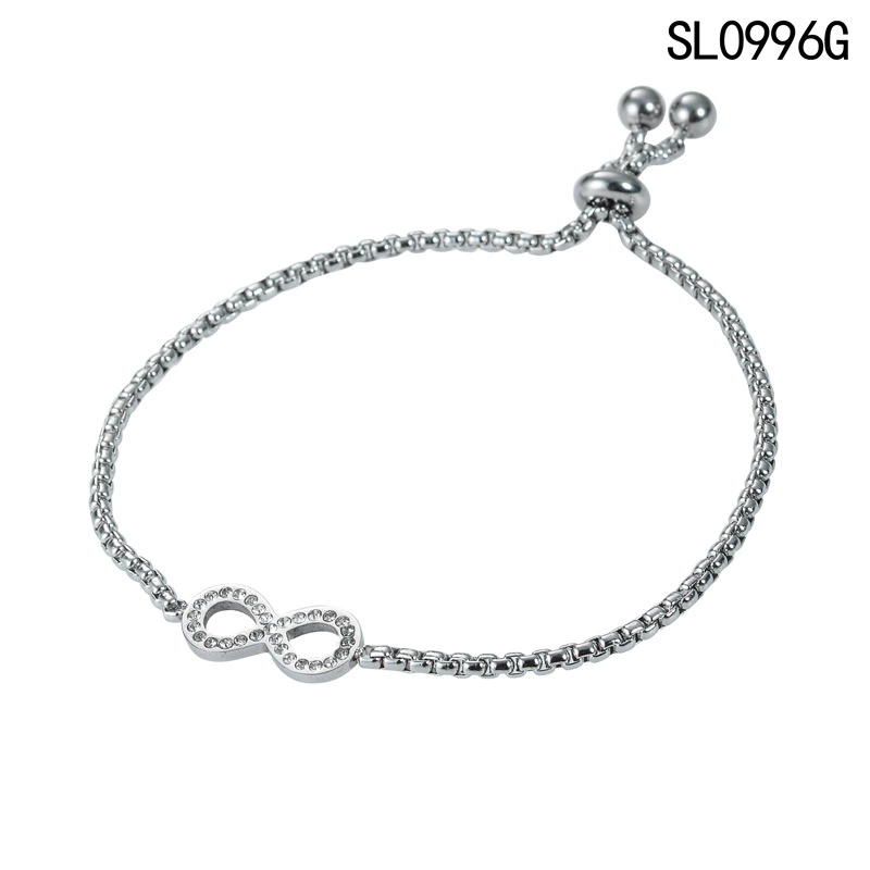Bracelet stainless steel, design adjustable chain, simple and elegant design