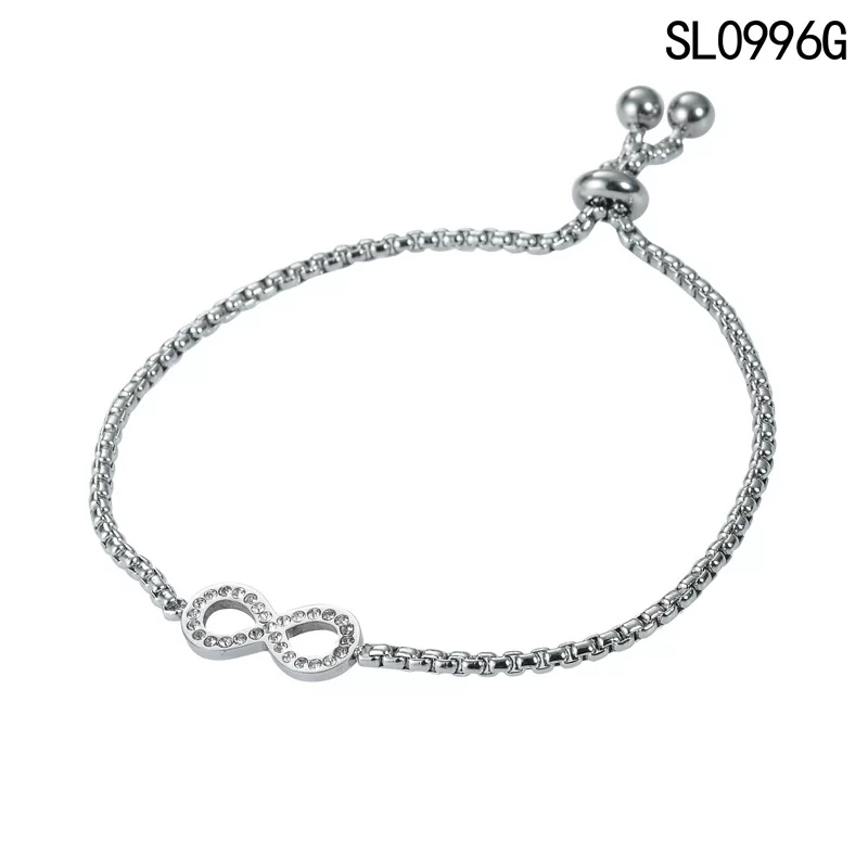 Bracelet stainless steel, design adjustable chain, simple and elegant design
