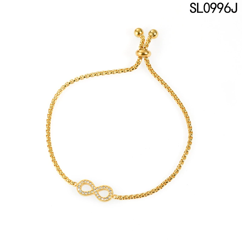 Bracelet stainless steel, design adjustable chain, simple and elegant design