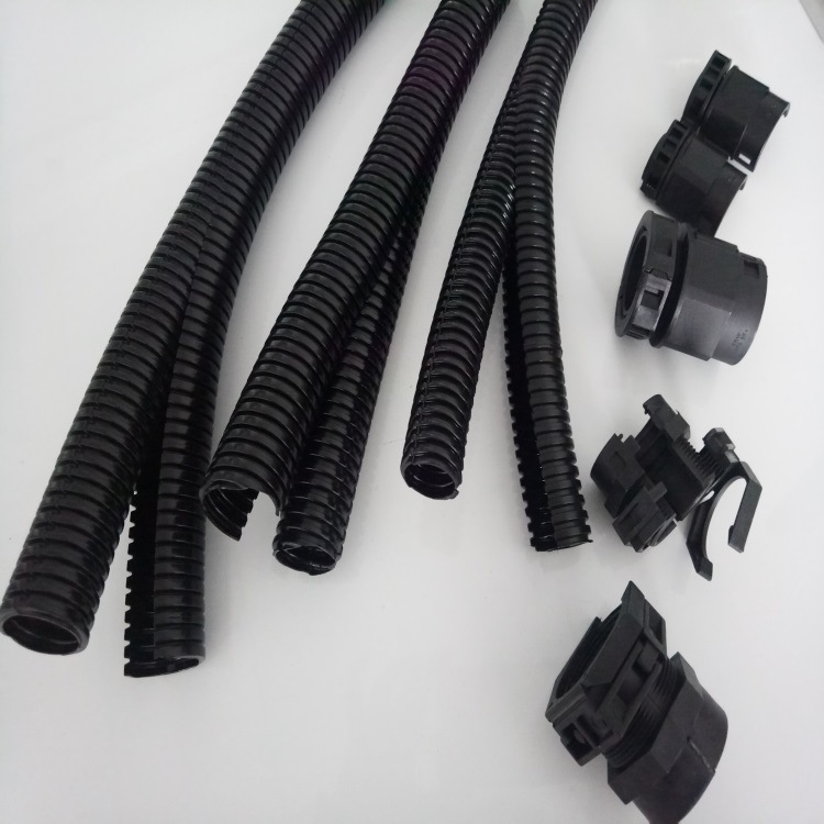 嘉峪关供应AD18.7双层开口波纹管 PA-PP阻燃双壁波纹管现货