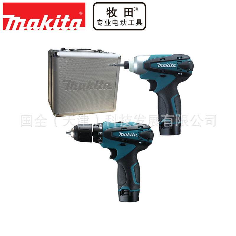 Makita牧田充电组合套装LCT204充电式冲击起子机电钻套装