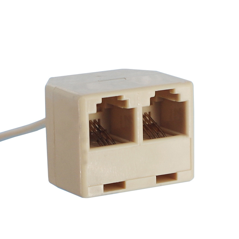 L102-2 6P4C RJ11˫�׵绰���ߺ� ��о�绰���Ӻ� ����12cm�ɶ�