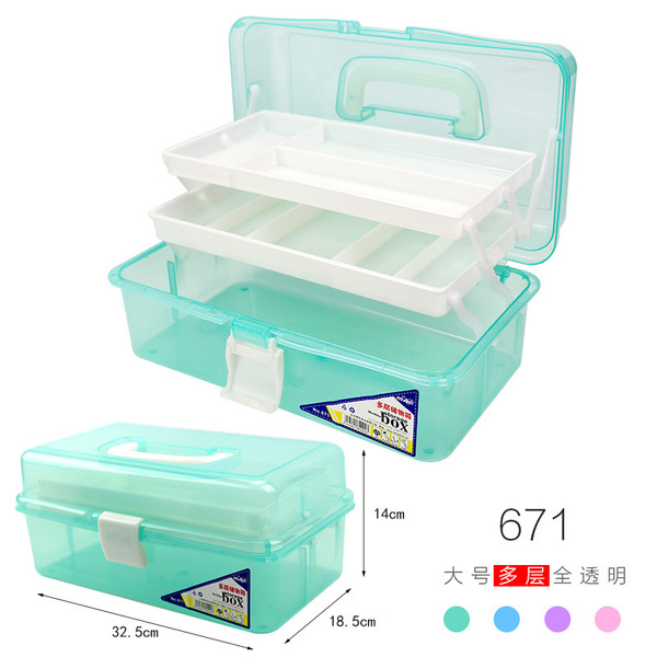 Art transparent foldable plastic storage box