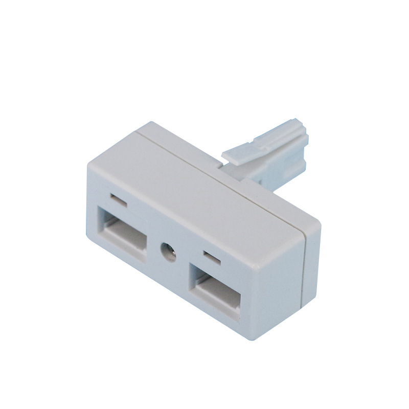 U102B 6P4C 英式电话分线盒 一转二母转接头英式牛角 英式接线盒