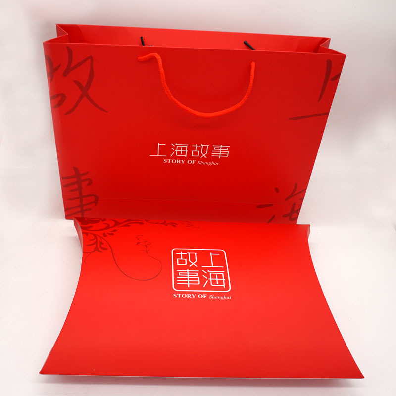 现货天地盖盒 上海故事丝巾礼盒横版大号logo加工围巾盒围巾礼盒