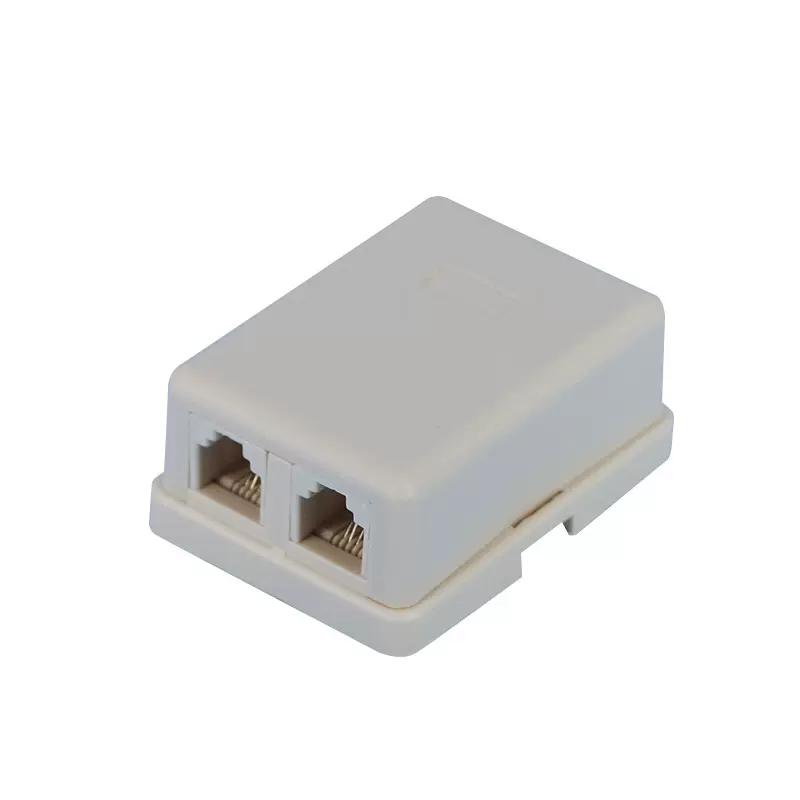 Y102A-3 6P4C 四芯电话接线盒 RJ11电话分线盒 电话线连接盒 迅达
