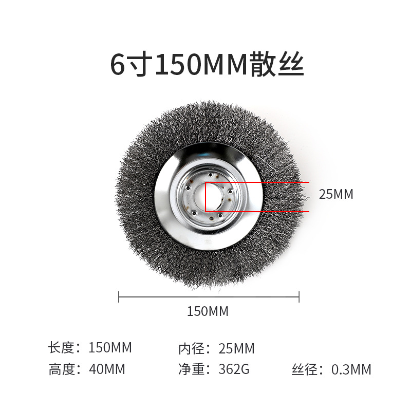 Nueve caballos de apoyo cortacésped de rueda de acero de apoyo cortacésped de acero eliminación de óxido de deshierbe placa