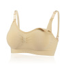 Underwear for breastfeeding for pregnant, push up bra, wireless bra, top with cups, front lock, plus size