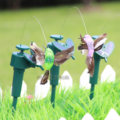 Solar Feather Bird Flower Arrangement Simulated Butterfly Flying Simulated Bird Gardening Decoration Shopping Mall Shop Decoration