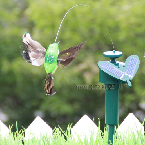 Solar Feather Bird Flower Arrangement Simulated Butterfly Flying Simulated Bird Gardening Decoration Shopping Mall Shop Decoration