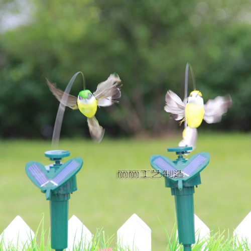 Solar Feather Bird Flower Arrangement Simulated Butterfly Flying Simulated Bird Gardening Decoration Shopping Mall Shop Decoration
