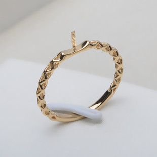 �ֹ�diy���18k�S�𼚽�ָAU750�]��ָ�hŮ��8-13������г�3003