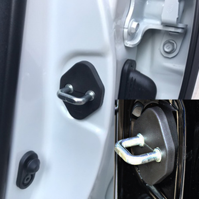适用于马自达3(06-10款)老中华 尊驰车门锁扣盖碳纤纹款门锁扣盖