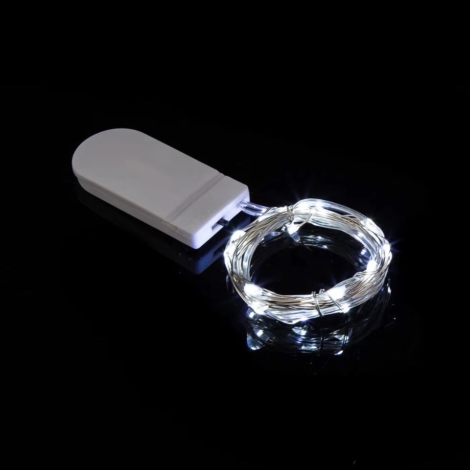 CR2032 caja de la batería alambre de cobre luz cadena pastel fresco ramo caja regalo chino San Valentín Navidad amante Navidad Decoración