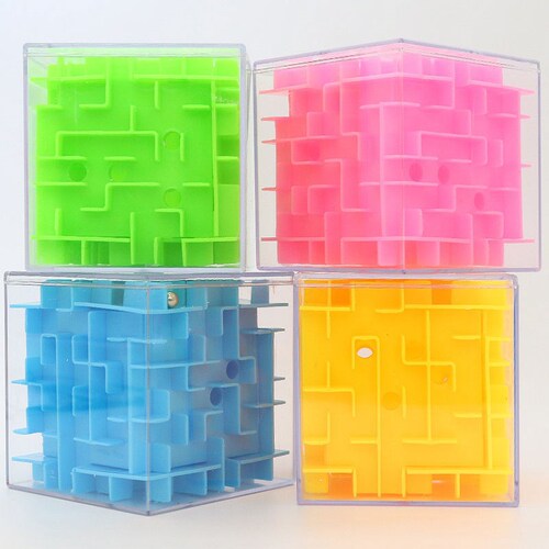 Children's three-dimensional maze toy moving beads powerful brain puzzle 3d maze parent-child toy small third-order Rubik's cube wholesale