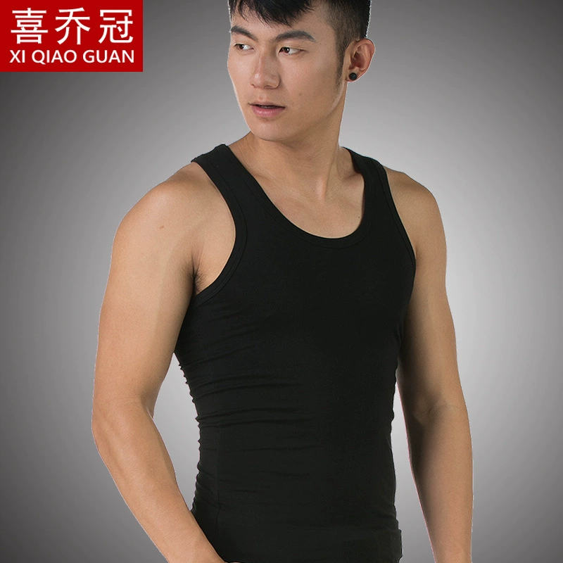 Summer cotton thin white vest, round collar, wholesale