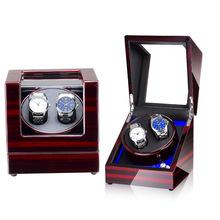 新款高光烤漆搖表器家用自動LED燈手表盒商務晃表器收藏養護神器