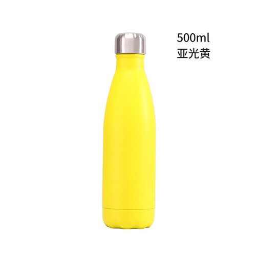 304不锈钢保温杯亚马逊跨境运动可乐杯喷漆可乐瓶500ML