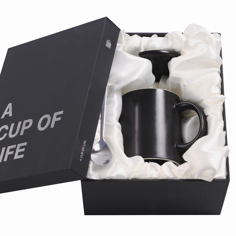 Taza de marca clásica Taza de cerámica Taza de café Taza de impresión de agua LOGO grabado