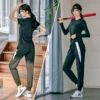 Black long-sleeve, trousers, with short sleeve