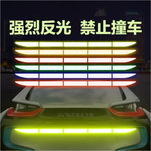 Factory direct sales reflective warning stickers car trunk bumper tail box stickers creative reflective personalized body stickers