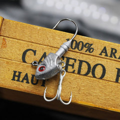 Manufacturer's colorful fish-shaped lead head hook 3.5g-33g sequin blood groove hook bass mandarin fish multi-swimming layer