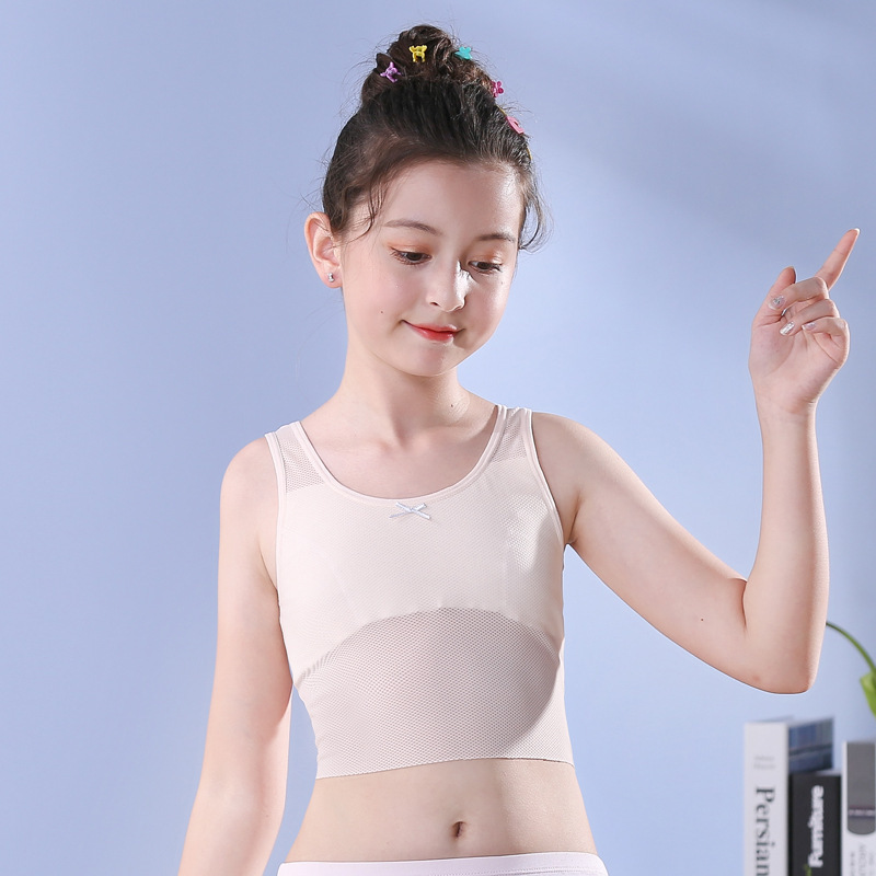 Girls' Vest, Short Top, Crop Top, Seamless Underwear, Summer New Versatile Bra, Wholesale Girls' Vest, Short Top, Crop Top, Seamless Underwear, Summer New Versatile Bra, Wholesale