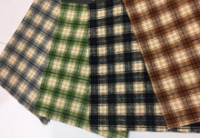 现货供应 磨毛格子面料  绍兴货源