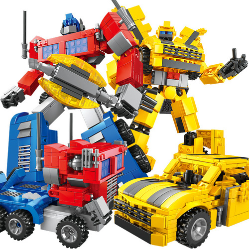 Compatible with LEGO deformed toy series God of War assembled building blocks children's toys Bumblebee King Kong model