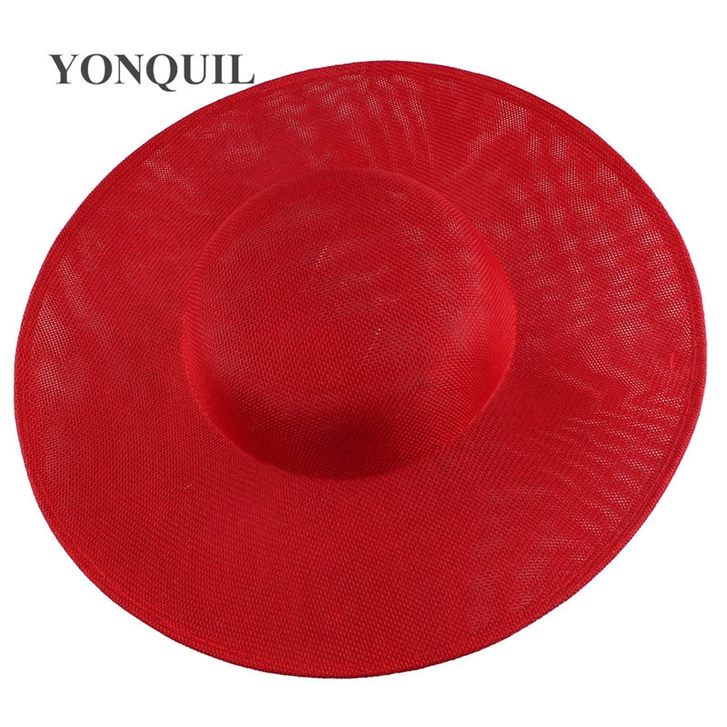 European/American style imitation linen hat for evening party bride headpiece base hat frame tulle mesh veil DIY
