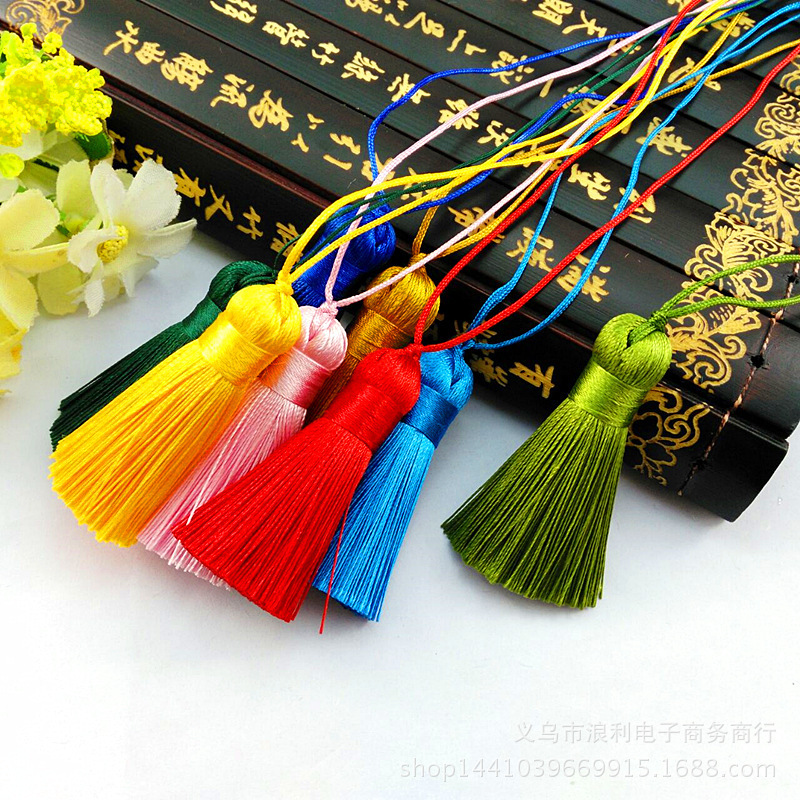 5cm Short Fat Small Tassel DIY Handmade Retro Han Dynasty Tassel Tassel Mobile Phone Car Hanging Chinese Accessories Material