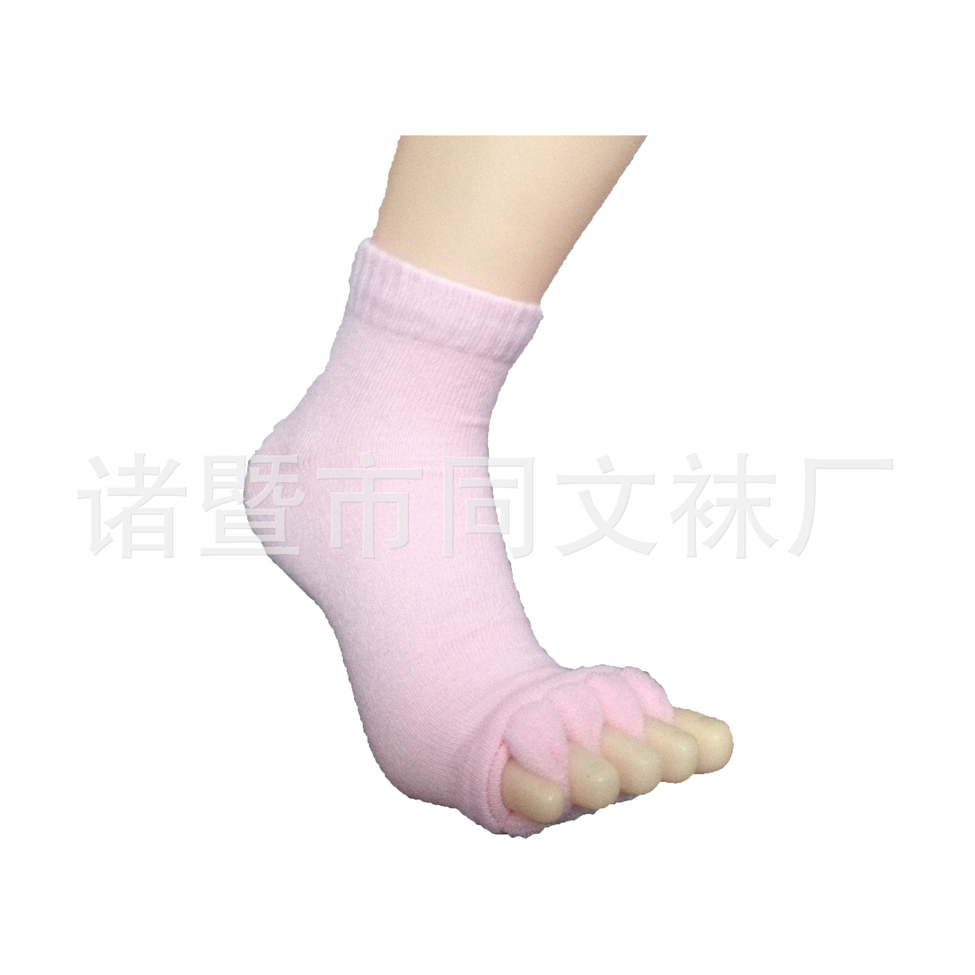 Calcetines del dedo del pie japoneses y coreanos calcetines del dedo del pie de la yoga del masaje DE LA SALUD calcetines del dedo del pie del algodón de acrílico suave de las mujeres calcetines abiertos del dedo del pie