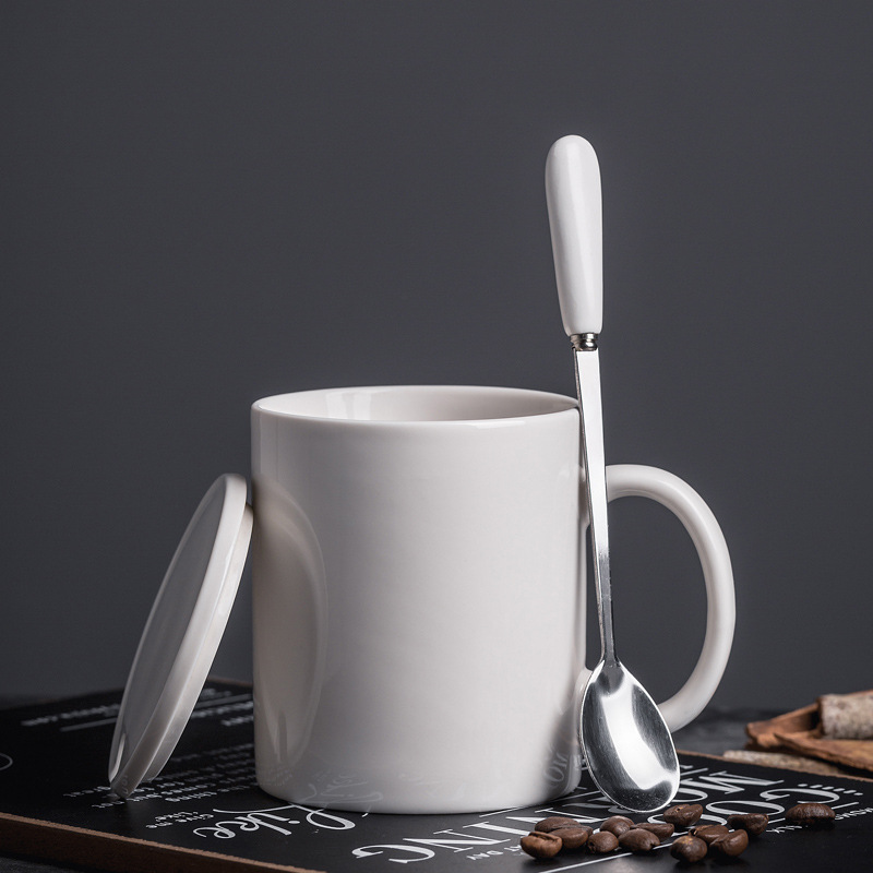 Taza de marca clásica Taza de cerámica Taza de café Taza de impresión de agua LOGO grabado