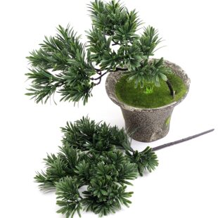 Handmade simulation plant podocarpus welcomes guests pine branches landscaping potted plants handicrafts decorative ornaments wholesale