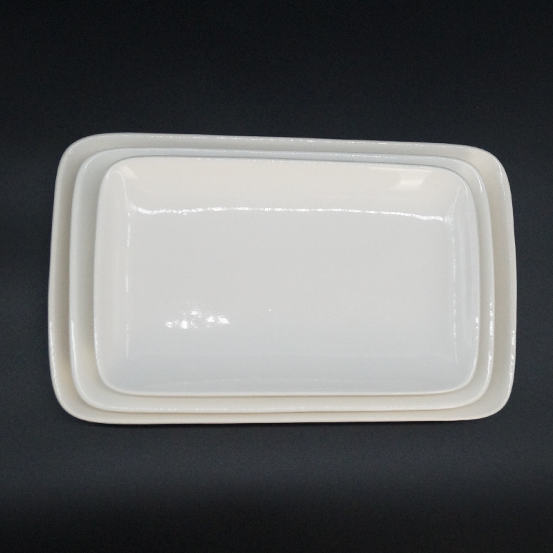 北欧陶瓷盘子创意可爱长方盘餐具鱼盘菜盘家用碗盘碟套装增加logo