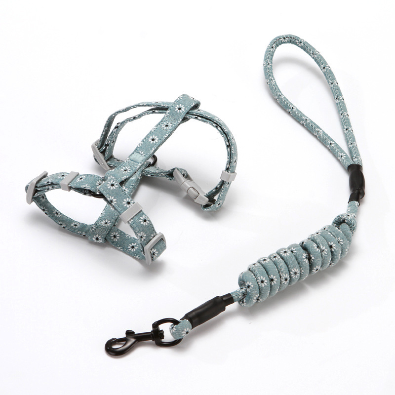 Nueva cuerda de tracción de gato en forma de I traje de correa de pecho ajustable anti-rotura cuerda de tracción de gato de estilo japonés