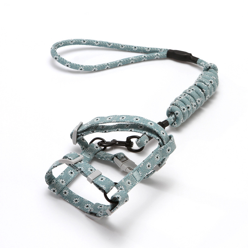 Nueva cuerda de tracción de gato en forma de I traje de correa de pecho ajustable anti-rotura cuerda de tracción de gato de estilo japonés