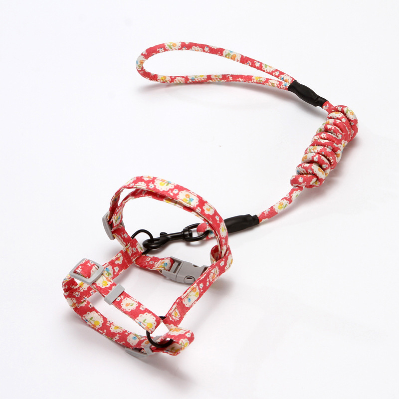 Nueva cuerda de tracción de gato en forma de I traje de correa de pecho ajustable anti-rotura cuerda de tracción de gato de estilo japonés