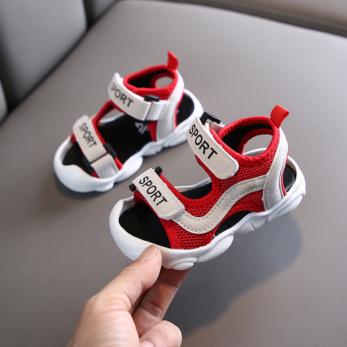 Summer New Style Baby Walking Shoes for Girls and Boys, 0-1-3-4 Years Old, 2-Piece Beach Shoes with Caps