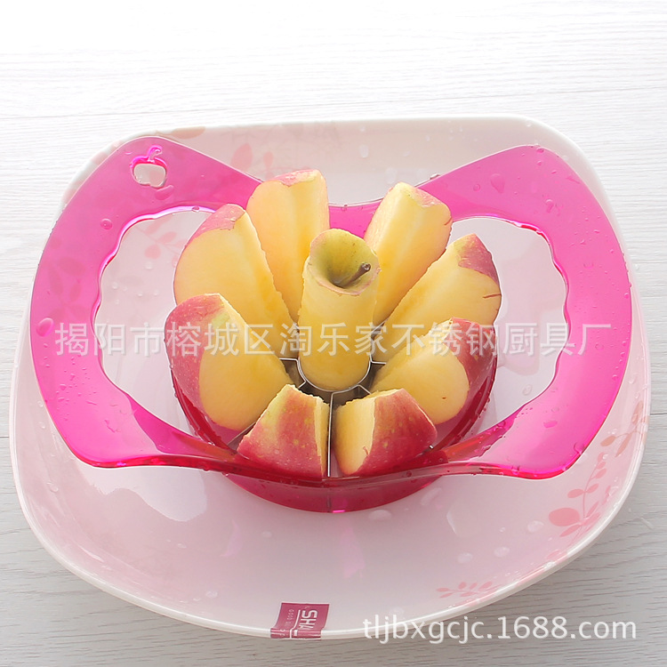 创意厨房小工具不锈钢大号苹果切切果器水果分割器水果去核器餐厅