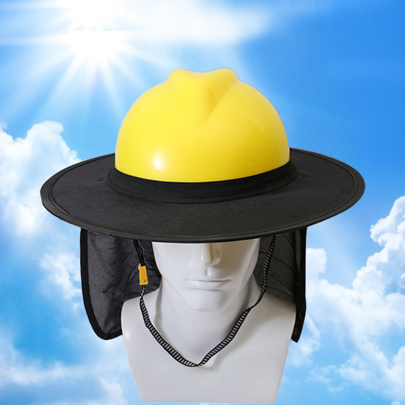 Construction site sun hat outdoor construction sun protection hat sun visor UV protection helmet sun shield