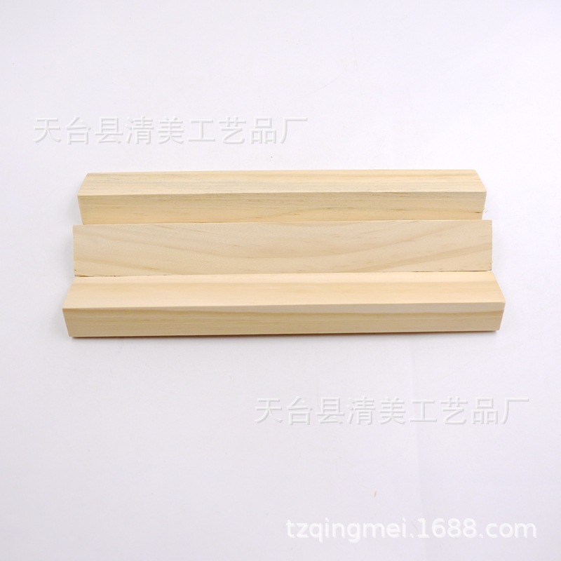 Decorativo de madera de pino de madera tira de madera Inglés carta base adornos