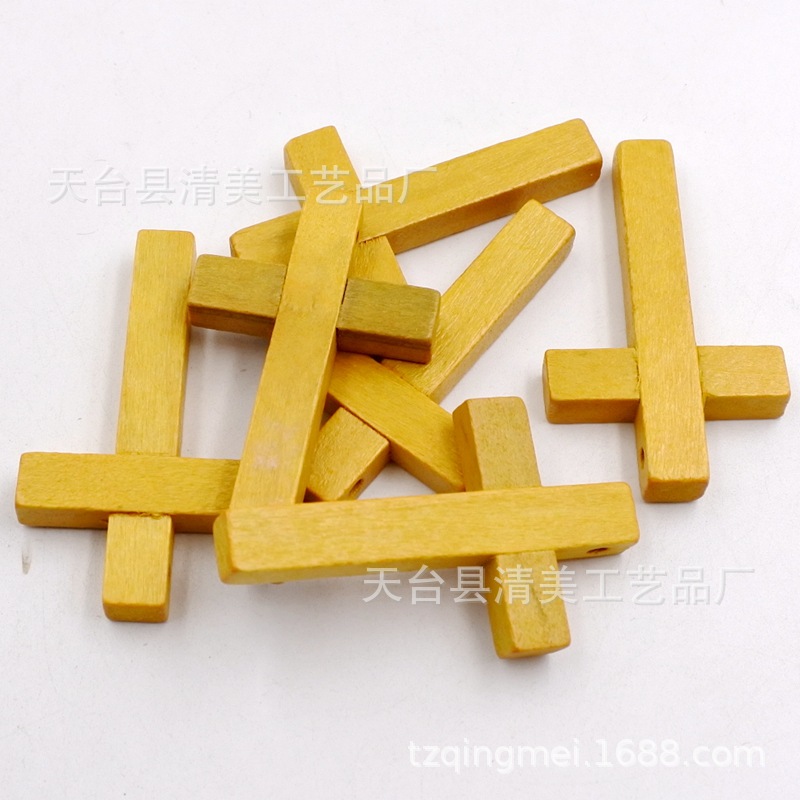 Tabletas de madera con decoración de cruz, 12 piezas de madera ensambladas, un paquete de ideas
