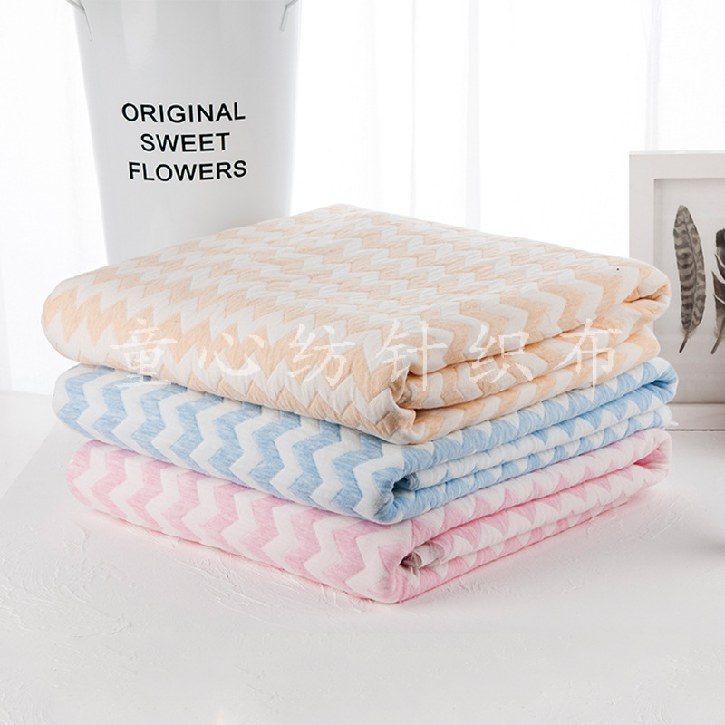 Quilted Thickened Baby Thermal Fabric, Cushion Fabric, Air Layer Fabric, Quilted Cotton Fabric, Children's Knitted Cotton Fabric