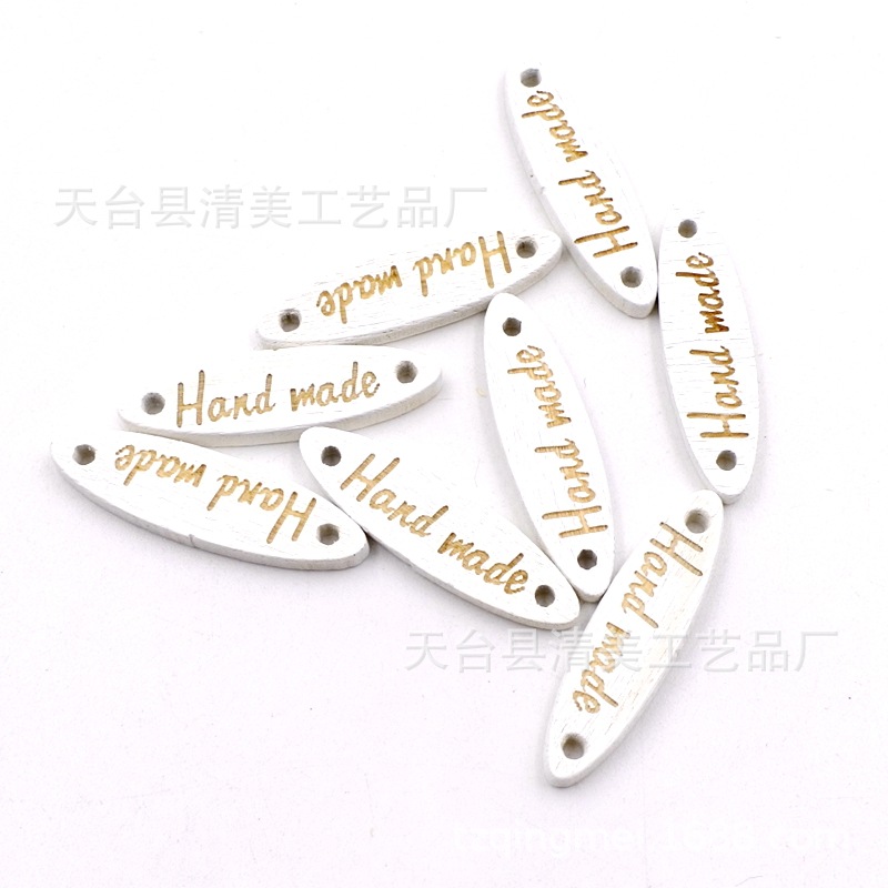 Señalización de punta ovalada blanca Escultura láser blanca Señalización hand made 20 piezas por paquete