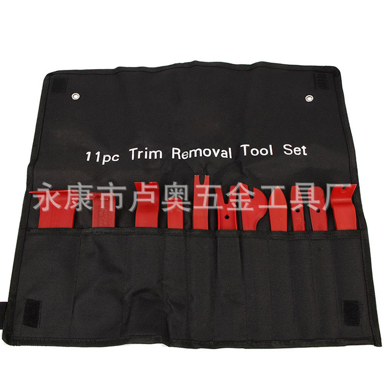 Panel de la puerta del coche hebilla destornillador herramienta traje de palanca Hebilla Reparación de automóviles coche 11 unidades desmontaje interior hebilla de goma destornillador