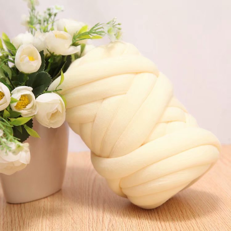 Hilo de lana islandesa grueso, manta tejida a mano de algodón con corazón grueso, manta tejida para perros y gatos diy, tela anticolisión alrededor de la cama, hilo de lana redondo y grueso